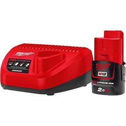 SET BATTERIA + CARICABATTERIE MILWAUKEE M12NRG-602 493345190