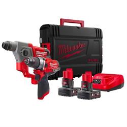 TRAPANO + TASSELLATORE MILWAUKEE M12 FPP2B-602X CON 2 BATT.