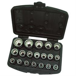 SERIE BUSSOLE MULTILOCK FERVI 19 PEZZI TORX-XZN-POLLICI-METR