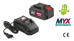 KIT CARICABATTERIE + BATTERIA 4AH YAMATO 20V CKT2040