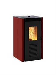 STUFA A PELLET CAMINETTI MONTEGRAPPA NODO 5 KW ROSSA